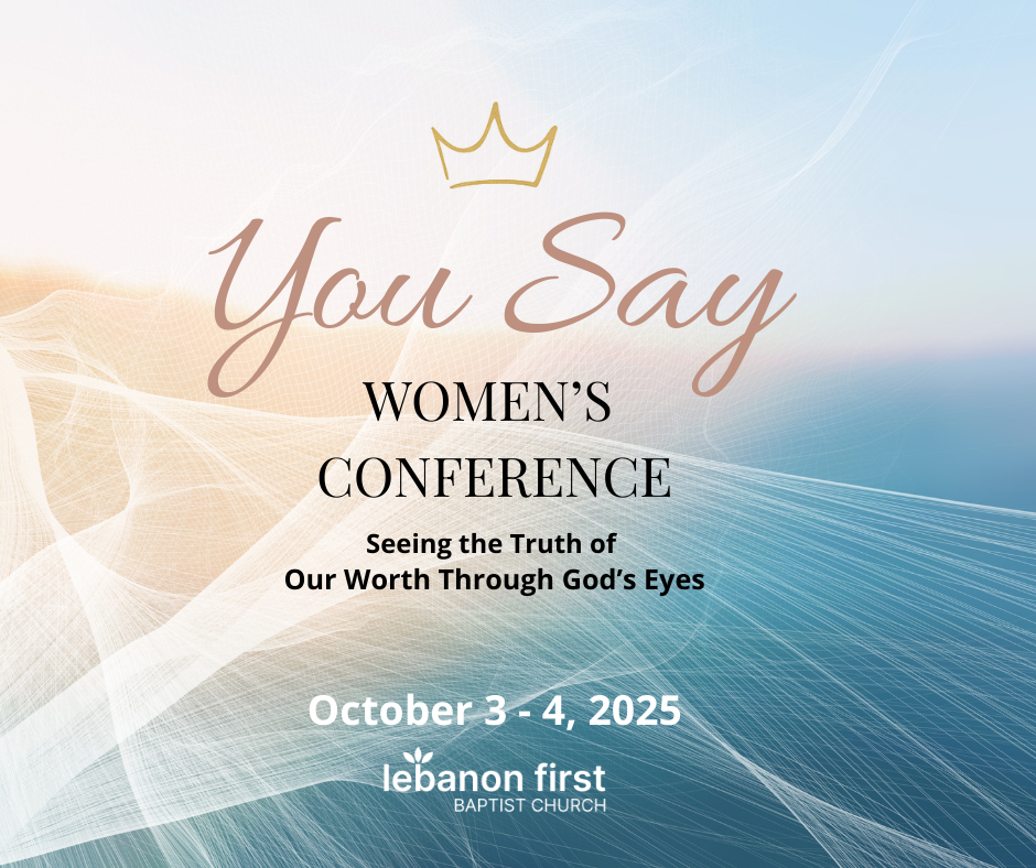 You Say Women's Conference logo with Date and time